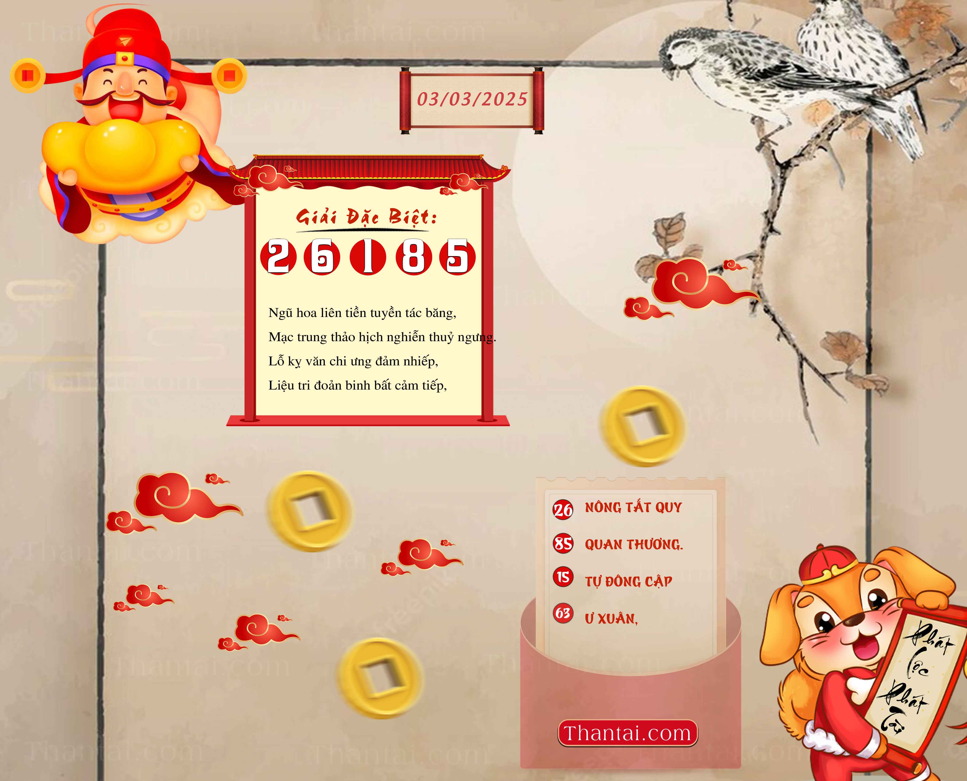THẦN TÀI DẪN ĐƯỜNG 16/02/2025