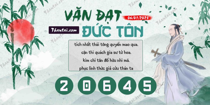 Văn Đạt Đức Tôn 01/01/2023