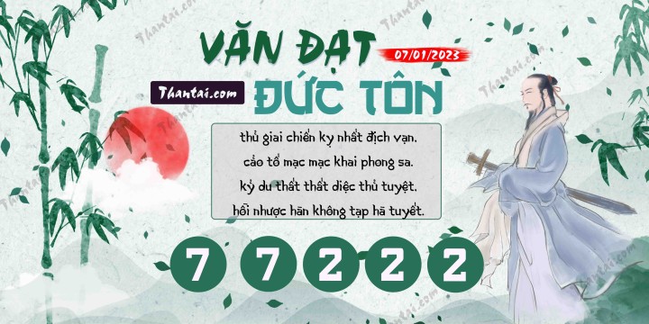 Văn Đạt Đức Tôn 01/01/2023