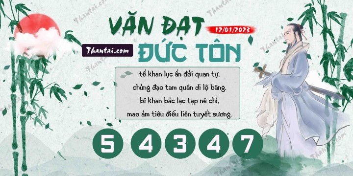 Văn Đạt Đức Tôn 01/01/2023