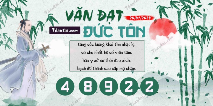 Văn Đạt Đức Tôn 05/01/2023