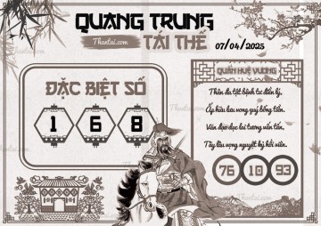 QUANG TRUNG TÁI THẾ 07/04/2025