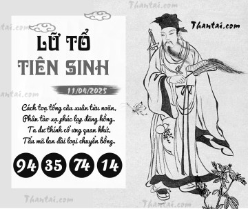 LỮ TỔ TIÊN SINH 11/04/2025