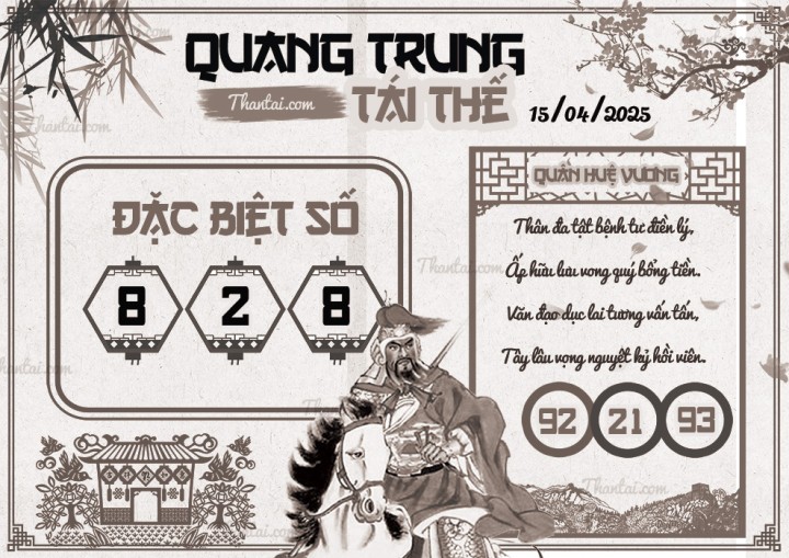 QUANG TRUNG TÁI THẾ 31/03/2025