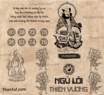 NGŨ LÔI THIÊN VƯƠNG 15/04/2025