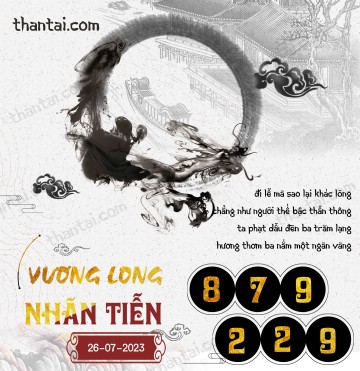 Vương Long Nhãn Tiễn 26/07/2023