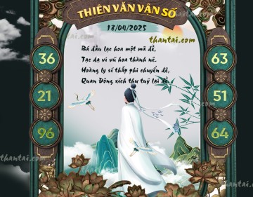 THIÊN VĂN VẬN SỐ 18/04/2025