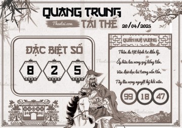 QUANG TRUNG TÁI THẾ 20/04/2025