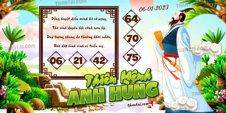 THIÊN MỆNH ANH HÙNG 01/01/2023