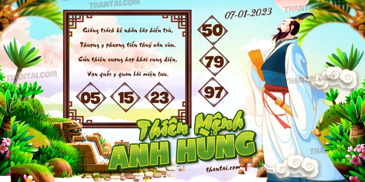 THIÊN MỆNH ANH HÙNG 01/01/2023