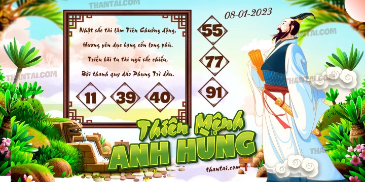 THIÊN MỆNH ANH HÙNG 01/01/2023