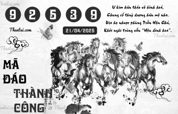 MÃ ĐÁO THÀNH CÔNG 21/04/2025