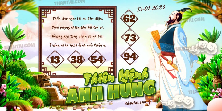 THIÊN MỆNH ANH HÙNG 01/01/2023