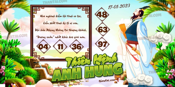 THIÊN MỆNH ANH HÙNG 02/01/2023