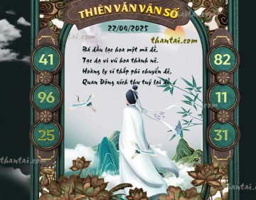 THIÊN VĂN VẬN SỐ 22/04/2025