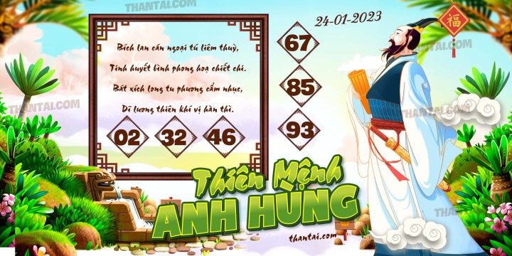 THIÊN MỆNH ANH HÙNG 09/01/2023