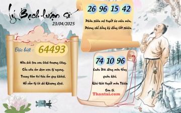 Lý Bạch Luận Số 23/04/2025
