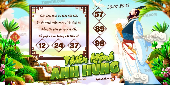 THIÊN MỆNH ANH HÙNG 15/01/2023