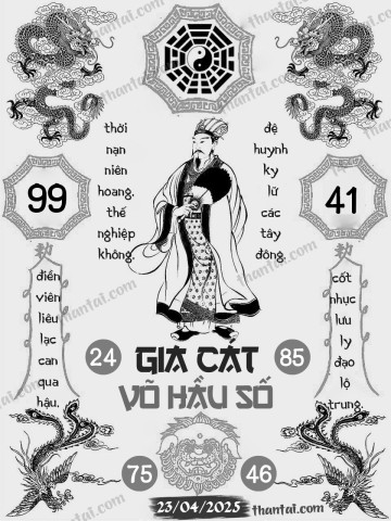 GIA CÁT VÕ HẦU SỐ 23/04/2025