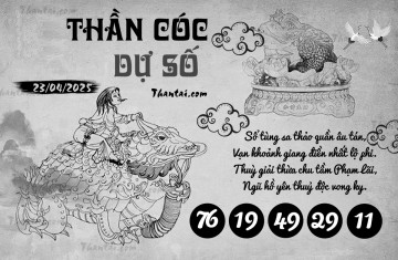 THẦN CÓC DỰ SỐ 23/04/2025