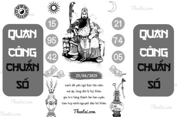 QUAN CÔNG CHUẨN SỐ 25/04/2025
