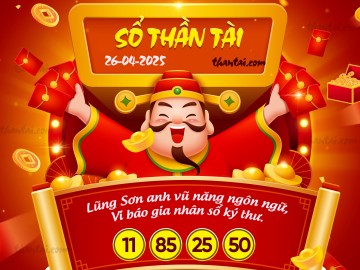 SỔ THẦN TÀI 26/04/2025
