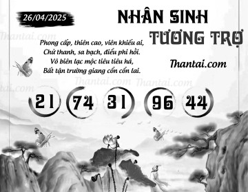 NHÂN SINH TƯƠNG TRỢ 26/04/2025