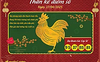 Hình ảnh kho tàng Thần Kê Điểm Số dự đoán XSMB ngày 27/04/2025