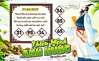 Hình ảnh kho tàng THIÊN MỆNH ANH HÙNG dự đoán XSMB ngày 27/04/2025