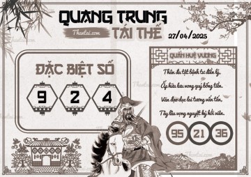 QUANG TRUNG TÁI THẾ 27/04/2025