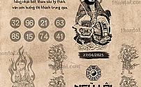 Hình ảnh kho tàng NGŨ LÔI THIÊN VƯƠNG dự đoán XSMB ngày 27/04/2025