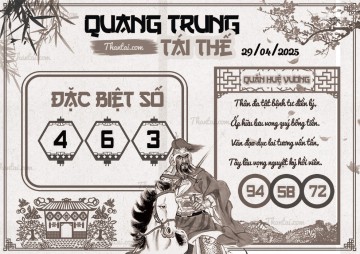 QUANG TRUNG TÁI THẾ 29/04/2025