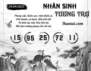 NHÂN SINH TƯƠNG TRỢ 29/04/2025