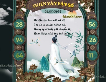 THIÊN VĂN VẬN SỐ 03/05/2025