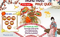 Hình ảnh kho tàng Trưng Triệu Phục Quốc dự đoán XSMB ngày 15/05/2025