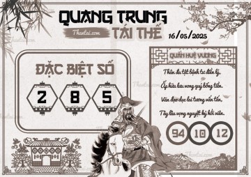 QUANG TRUNG TÁI THẾ 16/05/2025