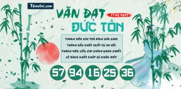 Văn Đạt Đức Tôn 17/05/2025