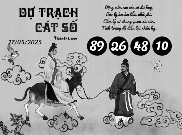 DỰ TRẠCH CÁT SỐ 17/05/2025