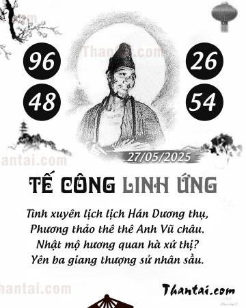 TẾ CÔNG LINH ỨNG 27/05/2025
