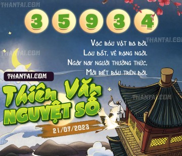 THIÊN VĂN NGUYỆT SỐ 21/07/2023