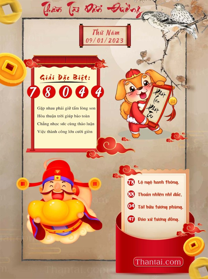THẦN TÀI DẪN ĐƯỜNG 01/01/2023