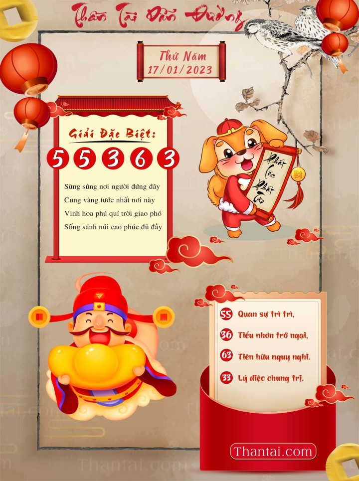 THẦN TÀI DẪN ĐƯỜNG 02/01/2023