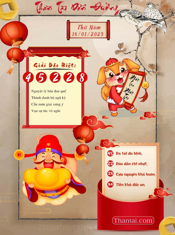 THẦN TÀI DẪN ĐƯỜNG 03/01/2023