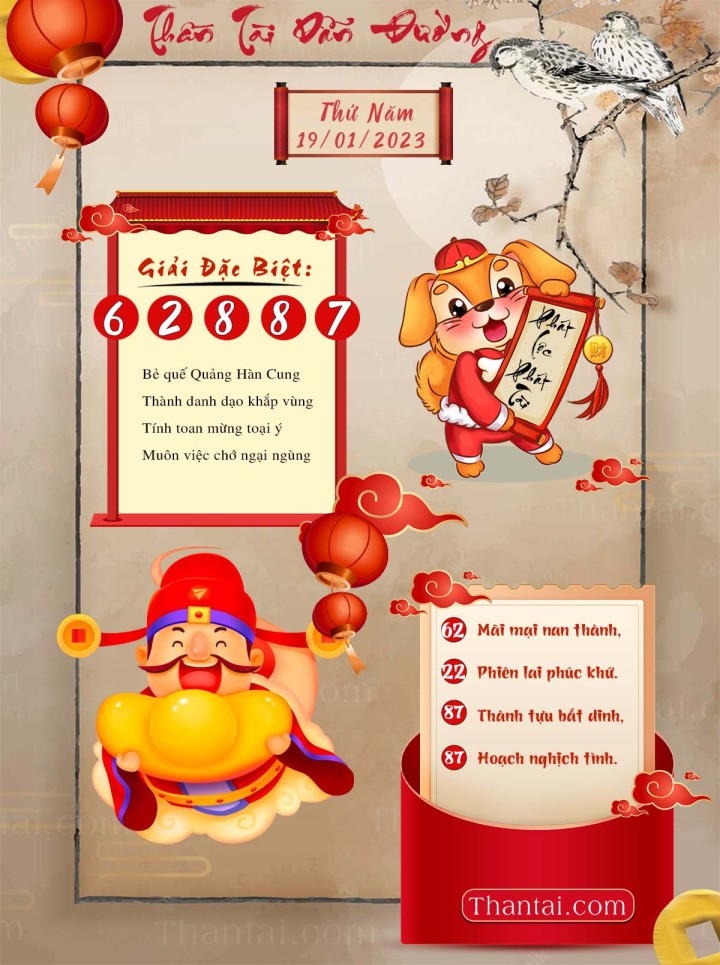 THẦN TÀI DẪN ĐƯỜNG 04/01/2023