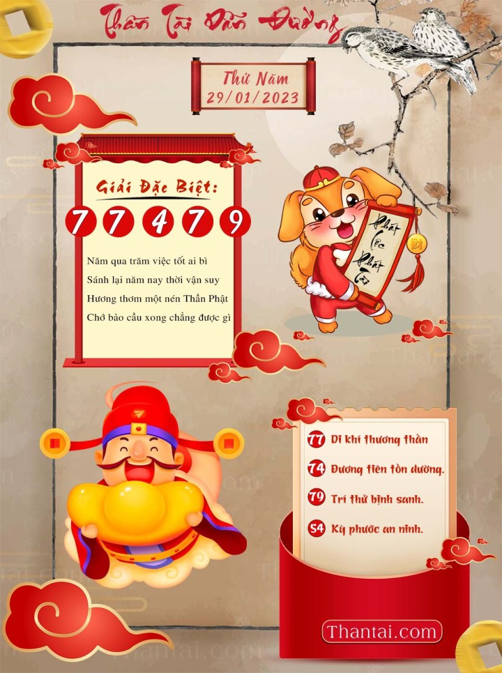 THẦN TÀI DẪN ĐƯỜNG 14/01/2023