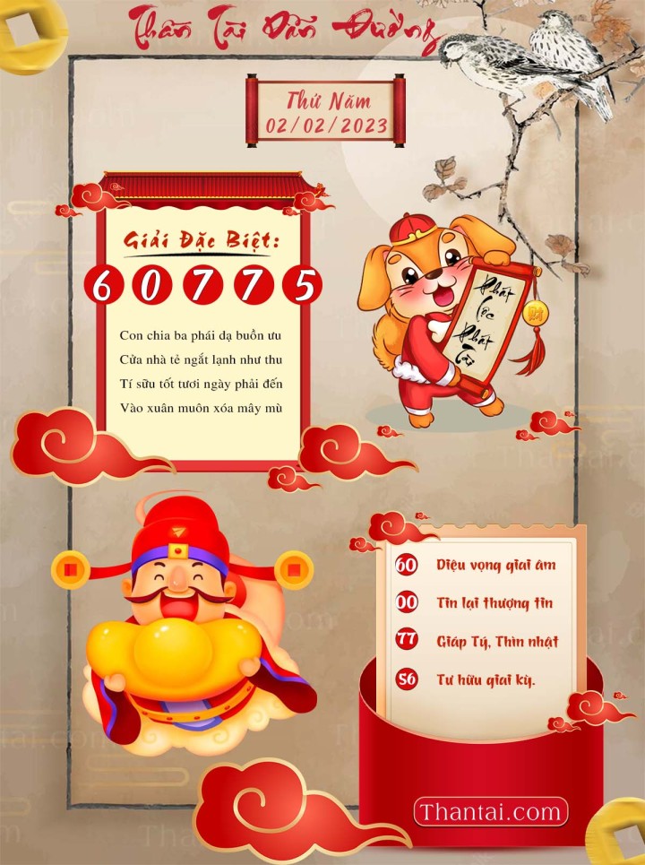 THẦN TÀI DẪN ĐƯỜNG 18/01/2023
