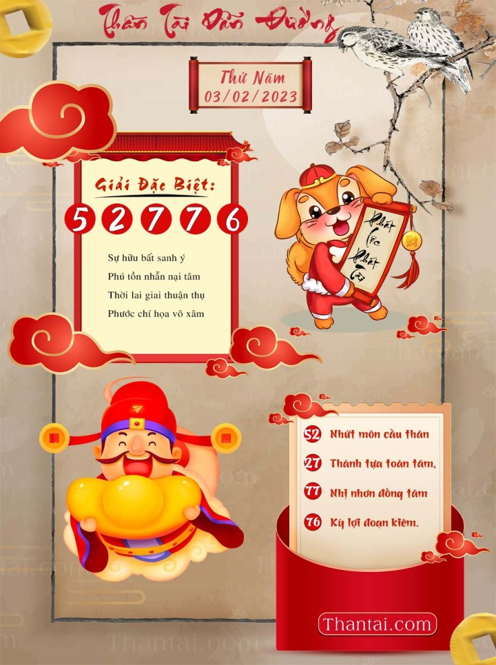 THẦN TÀI DẪN ĐƯỜNG 19/01/2023