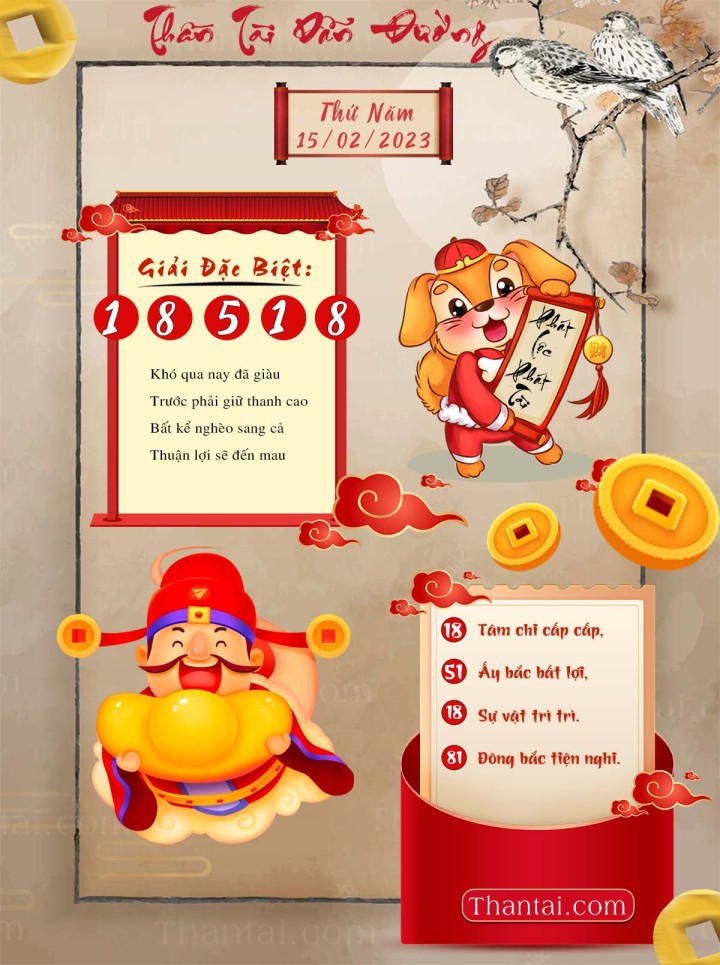 THẦN TÀI DẪN ĐƯỜNG 31/01/2023