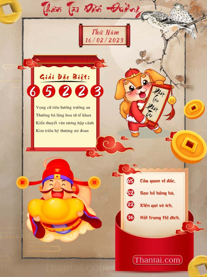 THẦN TÀI DẪN ĐƯỜNG 01/02/2023