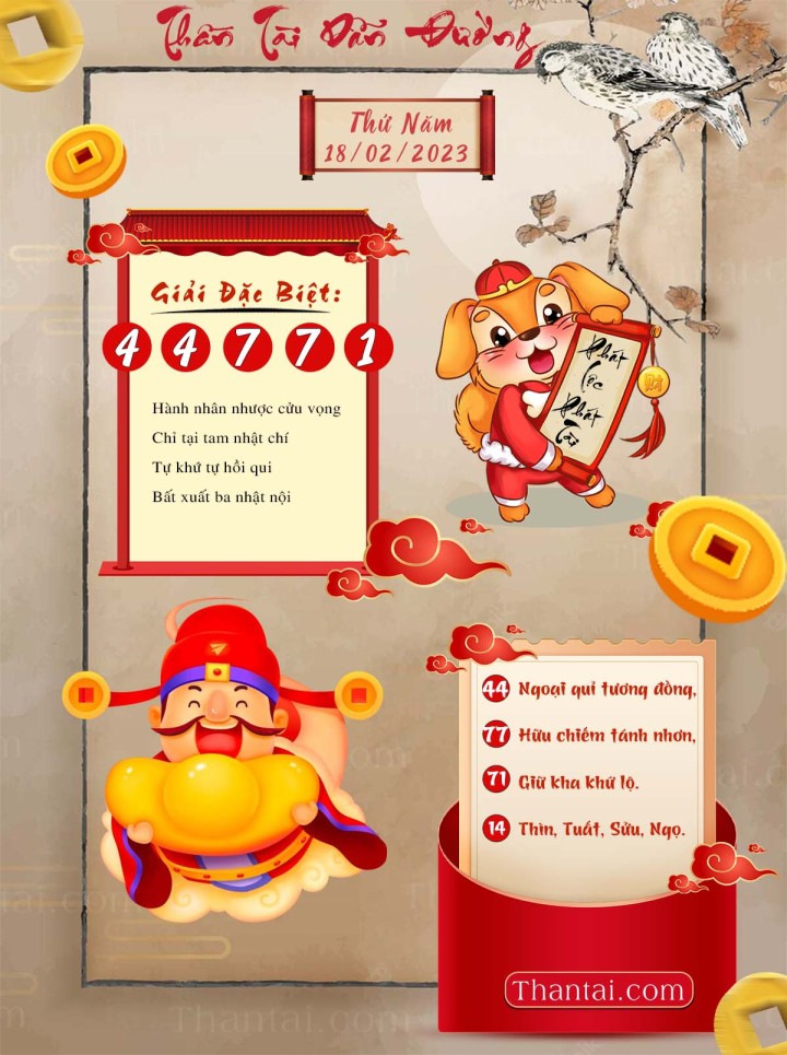 THẦN TÀI DẪN ĐƯỜNG 03/02/2023